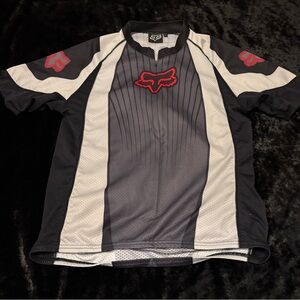 Mens Large Vintage Fox Racing Cycling Jersey